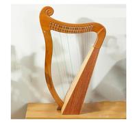 Principiantes arpa Arpa 19/23 Cuerdas Instrumento De Arpa De Lira 19 Arpa De Lira De Media Llave Chapa De Madera Maciza Instrumento De Cuerda De Lira De Caoba(19 String)