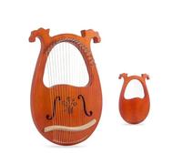 Principiantes arpa Arpa de caoba de madera de 16/19 cuerdas, instrumento Musical clásico con afinación para amantes de la música, fácil de aprender(19H)