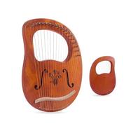 Principiantes arpa Arpa de caoba de madera de 16/19 cuerdas, instrumento Musical clásico con afinación para amantes de la música, fácil de aprender(19F)