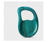 Principiantes arpa Arpa De Lira De 10/16 Cuerdas Piano De Dedo Arpa De Instrumento Musical De Caoba Con Llave Para Afinar Cuerdas De Repuesto Para Principiantes(16 Green)