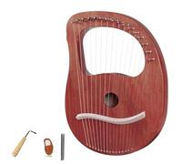 Principiantes arpa Arpa De Lira De 16/19 Cuerdas, Canción De Amor, Música, Laúd De Pulgar, Instrumento De Cuerda, Regalo Con Llave Para Afinar(Brown16)