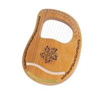Principiantes arpa Arpa De Lira De 16 Cuerdas, Instrumento Musical De Madera De Caoba De 16 Tonos Con Llave Para Afinar Para Adultos Principiantes