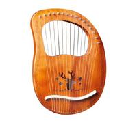 Principiantes arpa Arpa De Lira De 19 Cuerdas Arpa De Madera Instrumento De Cuerda De Metal Incluido Arpa De Tela De Caoba Cuerda De Metal(10)