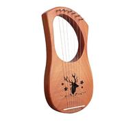 Principiantes arpa Arpa De Lira De 19 Cuerdas Arpa De Madera Instrumento De Cuerda De Metal Incluido Arpa De Tela De Caoba Cuerda De Metal(15)
