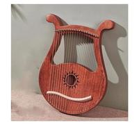 Principiantes arpa Arpa De Lira De 19 Cuerdas Tablero Único Arpa De Madera Maciza Instrumento Musical De Práctica Para Principiantes Con Llave Cuerda De Repuesto(B)