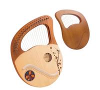 Principiantes arpa Arpa De Lira De 21 Cuerdas, Arpa En Miniatura Portátil De Madera De Caoba, Instrumento Musical De Cuerda Profesional Para Regalo Para Principiantes