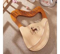 Principiantes arpa Arpa De Lira De Caoba Arpas Portátiles Instrumentos De Cuerda Profesionales Instrumento Musical Harpa En Miniatura Para Principiantes(32)