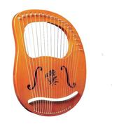 Principiantes arpa Instrumento Musical De Arpa De Madera De Caoba De 19 Cuerdas Para Amantes De La Música Clásica Principiante Fácil De Aprender(Begonia flower A)