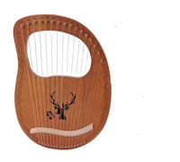Principiantes arpa Instrumento Musical De Arpa De Madera De Caoba De 19 Cuerdas Para Amantes De La Música Clásica Principiante Fácil De Aprender(Elk A)