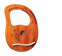Principiantes arpa Instrumento Musical De Arpa De Madera De Caoba De 19 Cuerdas Para Amantes De La Música Clásica Principiante Fácil De Aprender(Orchid flower A)