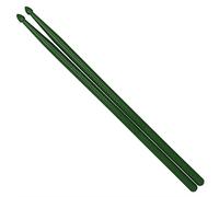 principiantes baquetas Crimson Yellow Blue Green Black Professional A Par Staticks Multi Colors Set Ligero (Color : Dark green)