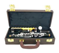 Principiantes Clarinete Clarinete de ébano con llaves plateadas y caja de madera ME1