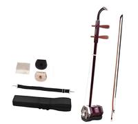 principiantes erhu 1 Juego De Violín Chino Erhu De Madera Maciza De 2 Cuerdas Instrumento Musical De Cuerda Café Oscuro