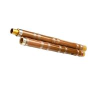 Principiantes Flauta Bambú Flauta de bambú marrón claro con llave E instrumento de viento madera con 10 agujeros