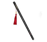 Principiantes Flauta Bambú Flauta de bambú negra para principiantes con clave E instrumento de viento madera con base cero