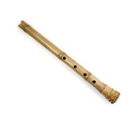 Principiantes Flauta Bambú Instrumento de madera Shakuhachi de bambú natural de 5 agujeros hecho a mano llave E 1.6
