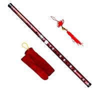 Principiantes Flautas de bambú C/D/E/F/G Clave Vino Separable Color Rojo Con Línea Transparente Flauta De Bambú Instrumento Musical Hecho A Mano Flautas de bambú Instrumento Musical (Color : D key)