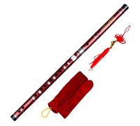 Principiantes Flautas de bambú C/D/E/F/G Clave Vino Separable Color Rojo Con Línea Transparente Flauta De Bambú Instrumento Musical Hecho A Mano Flautas de bambú Instrumento Musical (Color : C key)