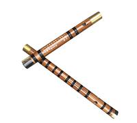 Principiantes Flautas de bambú Flauta De Bambú De 2 Secciones De Latón De Doble Inserción Marrón, Instrumento De Viento De Madera Para Principiantes Dizi Flautas de bambú Instrumento Musical (Color :