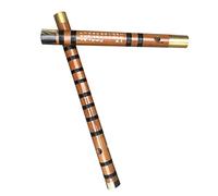 Principiantes Flautas de bambú Flauta De Bambú De 2 Secciones De Latón De Doble Inserción Marrón, Instrumento De Viento De Madera Para Principiantes Dizi Flautas de bambú Instrumento Musical (Color :