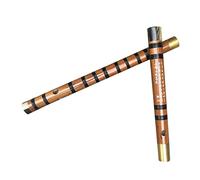 Principiantes Flautas de bambú Flauta De Bambú De 2 Secciones De Latón De Doble Inserción Marrón, Instrumento De Viento De Madera Para Principiantes Dizi Flautas de bambú Instrumento Musical (Color :