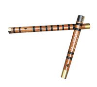 Principiantes Flautas de bambú Flauta De Bambú De 2 Secciones De Latón De Doble Inserción Marrón, Instrumento De Viento De Madera Para Principiantes Dizi Flautas de bambú Instrumento Musical (Color :