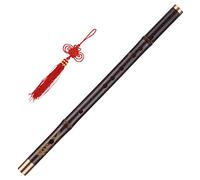 Principiantes Flautas de bambú Flauta Dizi De Bambú Negro Profesional, Instrumento De Viento De Madera Musical Chino Tradicional Hecho A Mano, Llave De C/D Flautas de bambú Instrumento Musical (Color