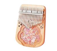 Principiantes Kalimba Kalimba 17 21 Teclas Profesional Pulgar Piano Patrón Teclado Instrumento Musical Presente(17 Cat)