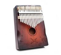 Principiantes Kalimba Kalimba De 17 Pulgadas Instrumento Musical Caoba Piano Pulgar Con Protector Mano(6)