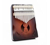 Principiantes Kalimba Kalimba De 17 Pulgadas Instrumento Musical Caoba Piano Pulgar Con Protector Mano(9)