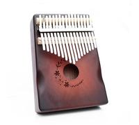 Principiantes Kalimba Kalimba De 17 Pulgadas Instrumento Musical Caoba Piano Pulgar Con Protector Mano(3/4)