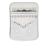 Principiantes Kalimba Piano De Dedo Portátil Con Diseño Creativo De Kalimba Acrílico De 17 Tonos(Black)