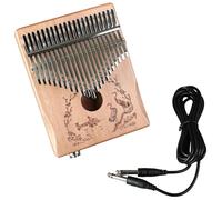 Principiantes Kalimba Piano De Pulgar Con Caja Eléctrica Para Tocar Estilo De 21 Tonos Afinación Manual Kalimba De 17 Teclas(21key audio varnish)