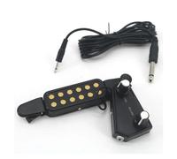 Principiantes pastilla de guitarra acustica Transductor Eléctrico Acústico Con 12 Orificios De Sonido, Sintonizador De Tono De Volumen, Cable De Audio De 3M De Longitud Para Guitarra Acústica