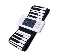 Principiantes Portátiles Hechos A Mano Del Silicón Suave De Las Llaves Del Piano 88 Que Doblan El Teclado Electrónico Casero Piano Electrónico Portatil (Color : White)