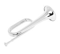 principiantes trompeta Instrumentos Musicales Conjunto De Llaves Cobre Orquesta Corneta Principiantes Para(Color:Silver)