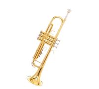 principiantes trompeta Trompeta Plana En Si Instrumento Profesional Para Principiantes Cuerno De Pistón Dorado