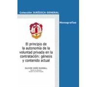 Principio De La Autonoma De La Voluntad Privada En La Contratacin On G