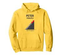 Principio de Peter Peter: Rise to Incompetence Gráfico Sudadera con Capucha, Unisex para Adultos, Limón, XL