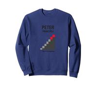 Principio de Peter Peter: Rise to Incompetence Gráfico Sudadera, Unisex para Adultos, Azul Marino, S