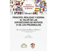 Principio, realidad y norma: el valor de las exposiciones de motivos: (y de los preámbulos) (Biblioteca Iberoamericana de Derecho)