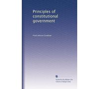 Principles of constitutional government