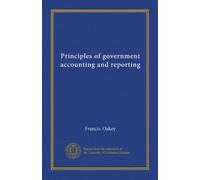 Principles of government accounting and reporting