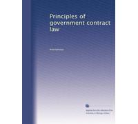 Principles of government contract law