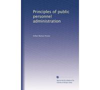 Principles of public personnel administration