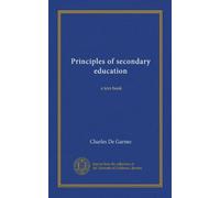 Principles of secondary education (v.02): a text-book