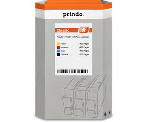 Prindo Classic Multipack negro / cian / magenta / amarillo Original PRSET1636Plus alternativa para Epson 2x T1631 + 1x T1632 + 1x T1633 + 1x T1634