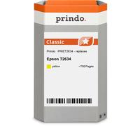Prindo Classic XL Cartucho de tinta amarillo Original PRIET2634 alternativa para Epson T2634 (C13T26344010)
