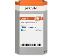 Prindo Classic XL Cartucho de tinta cian Original PRICCLI551CXL alternativa para Canon CLI-551c XL (6444B001)