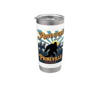 Prineville Oregon USA Sasquatch - Recuerdo de pie grande Vaso térmico de acero inoxidable de doble pared